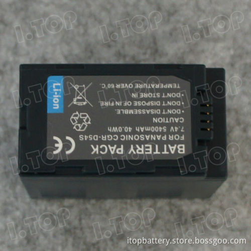 High Quality 5400mAh Camera Battery for Panasonic CGR-D54S, China Factory Price